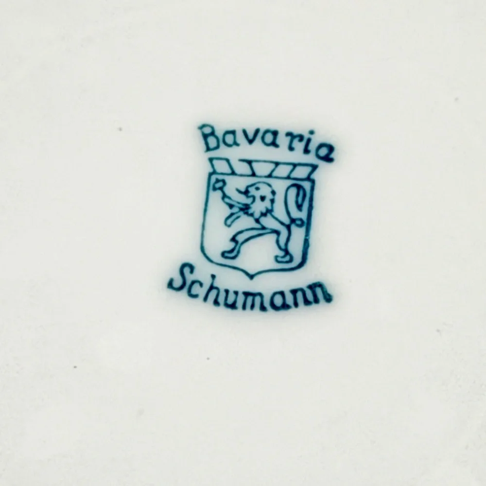 Schumann Bavaria Reticulated Plate Germany Dresden Flowers Pierced Porcelain 10”
